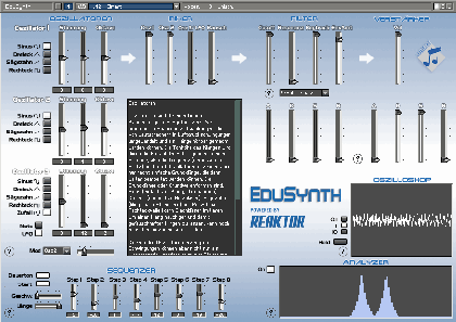 Screenshot: EduSynth